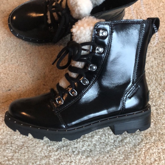 Sorel Lennox Lace Cozy Waterproof Black Boot 6.5 - Picture 6 of 10